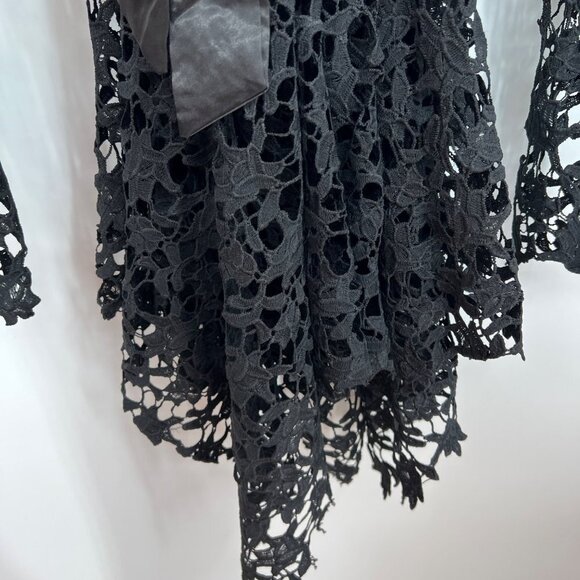 Lace Dress Floor-Length Lace-Up Asymmetrical Maxi Dress Elegant Long Dress Plus - Picture 7 of 13